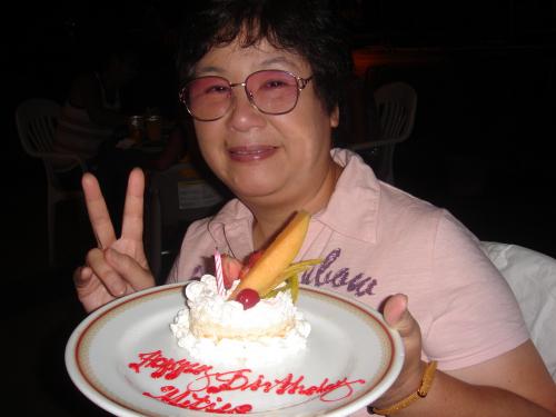 サイパンワールドリゾートＢＢＱで誕生日祝