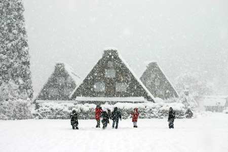 あっという間に白銀の世界へ。。世界遺産3