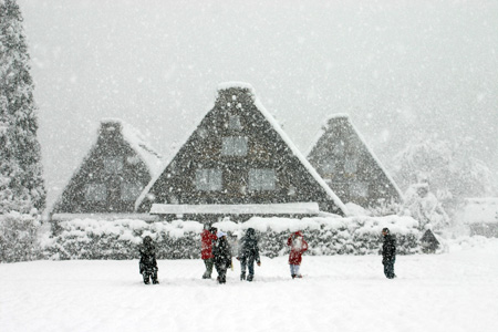 あっという間に白銀の世界へ。。世界遺産4