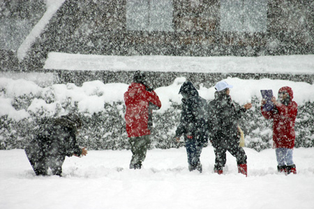 あっという間に白銀の世界へ。。世界遺産5