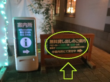 ベビーカー貸出し