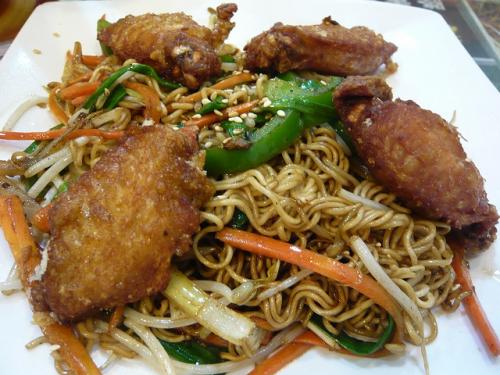 金黄鶏翼炒出前一丁麺2