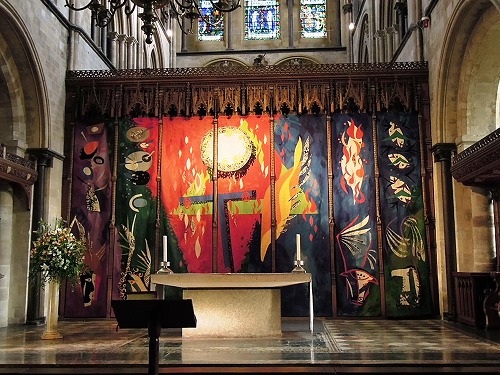 正面Johe Piperのタピスリー