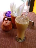 モチモチのブラックタピオカ＋バジルシード