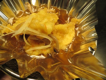 ワニのあんかけ天ぷら