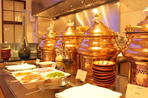 アラブ風のスープコーナー