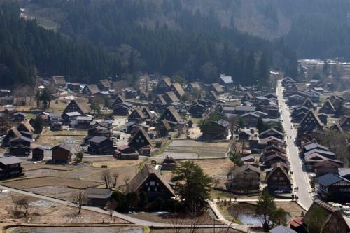 世界遺産 白川郷合掌集落〜天守閣展望台３