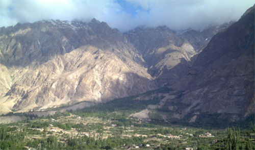 パキスタン北部の風景