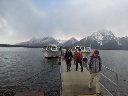 エルク島へ上陸