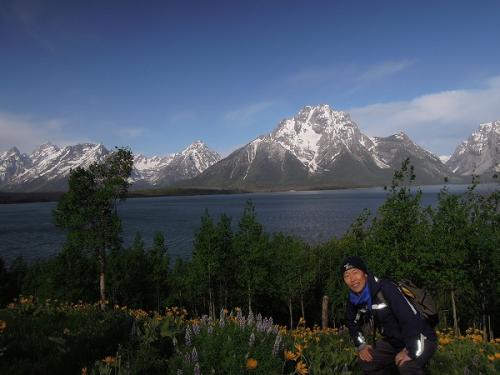 エルク島の丘にあがって