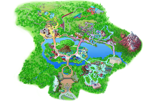 【アニマルキングダム・全体】マップ