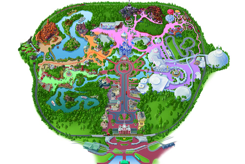 【マジックキングダム・全体】マップ