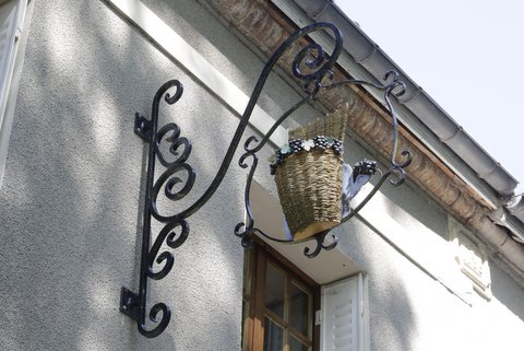 シャンパン村の可愛い看板