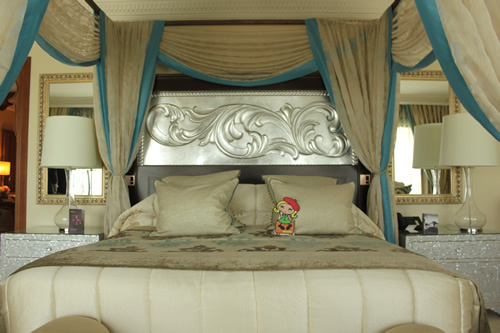 キングサイズのベッド