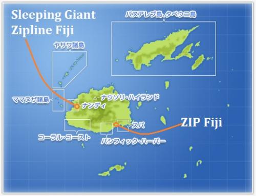 ジップライン地図