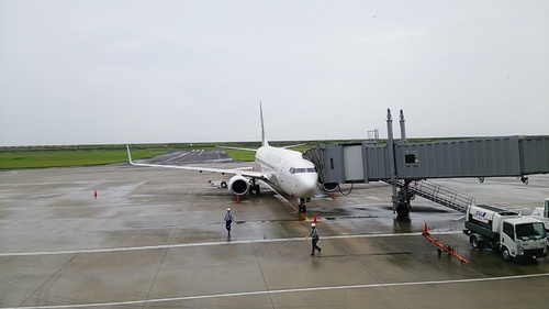 佐賀空港到着