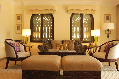 エグゼクティヴスイートのリビングエリア