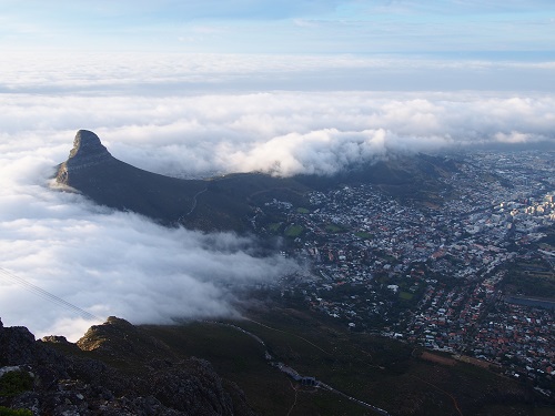 眼下に広がるケープタウン1