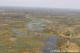 地平線まで広がるオカバンコ湿地帯が見渡せ