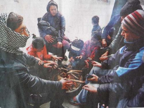 寒い雨が降った日１