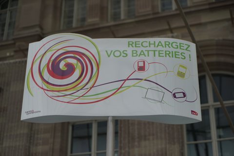 ストラスブール駅 自転車 発電