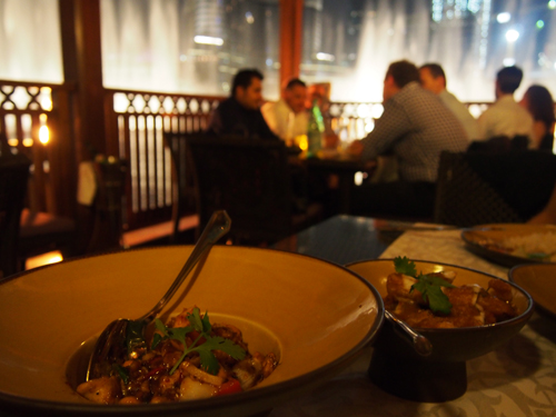 ファウンテンみながら