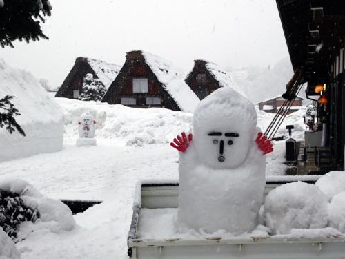 冬の白川郷は寒い、でも、1