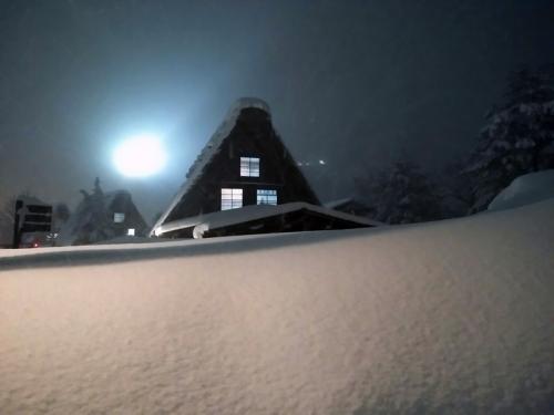 ライトアップで幻想的に照らし出された１