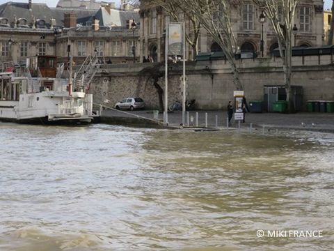 「セーヌ河」現在増水中2