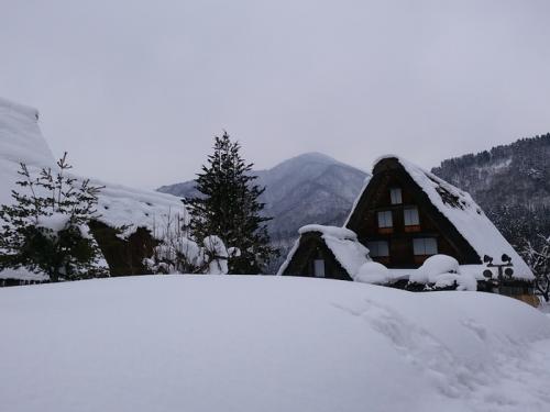 白川郷は季節の歩みがいったん足踏み4