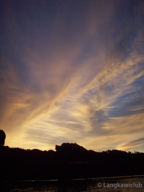 ランカウイの夕焼け