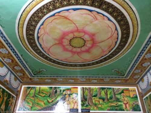 お寺の天井(沙羅双樹)