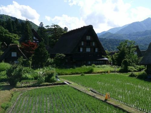 梅雨の晴れ間の白川郷 ８