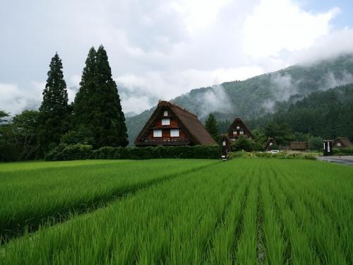 夏休みは白川郷 日常を忘れ ８