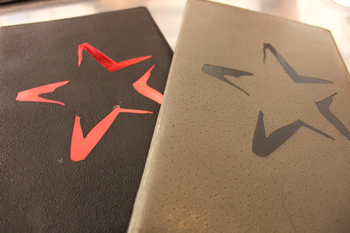 お店のロゴの☆をあしらったメニュー