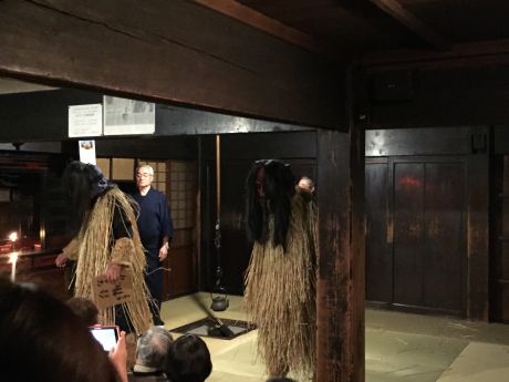 伝承館なまはげ登場