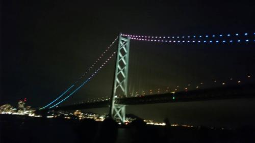 明石架橋くぐった後