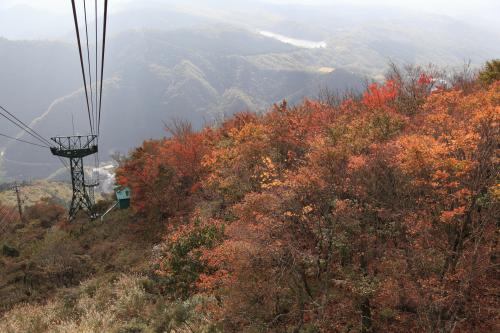 ロープウェイ中腹