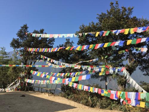 はためくタルチョ