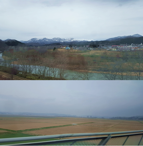 東北新幹線 車窓風景