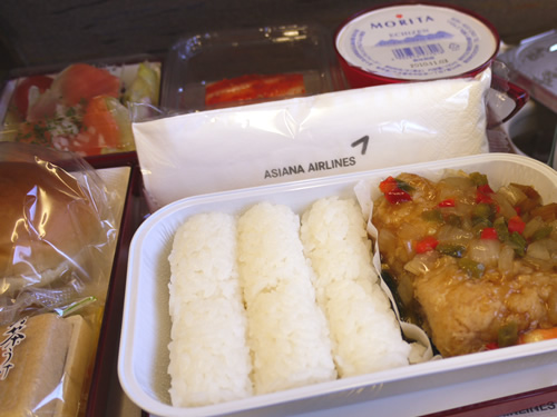 アシアナ航空往路機内食