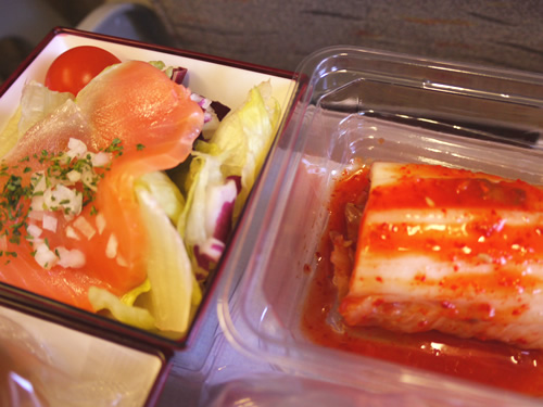 さすがアシアナ　機内食にキムチ！