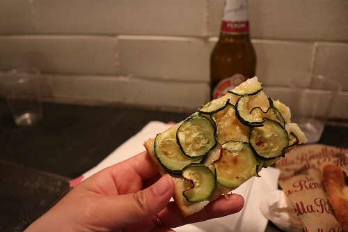 ズッキーニのピザ