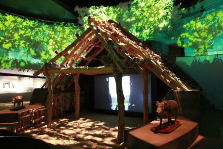 展示プロジェクションマッピング