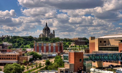 セントポール大聖堂の遠景