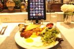iPadで注文した朝食