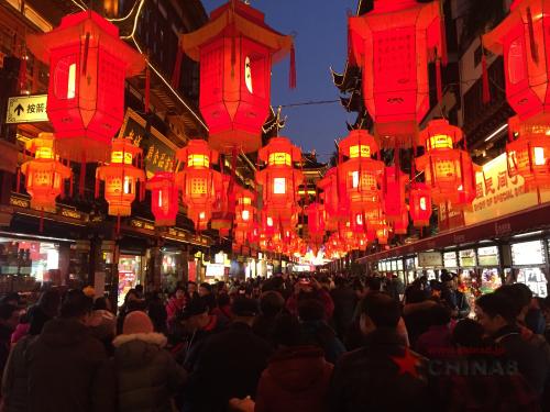 豫園ランタン祭り２