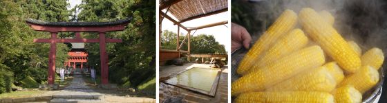 神社 温泉 嶽きみ