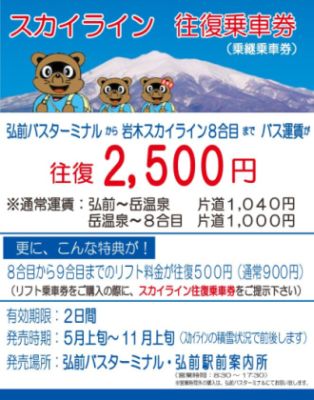 スカイラインバス チラシ