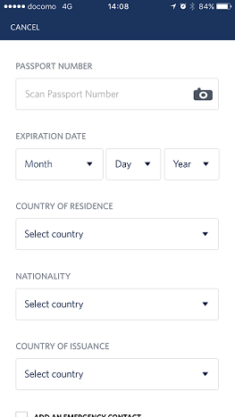 チェックイン２
